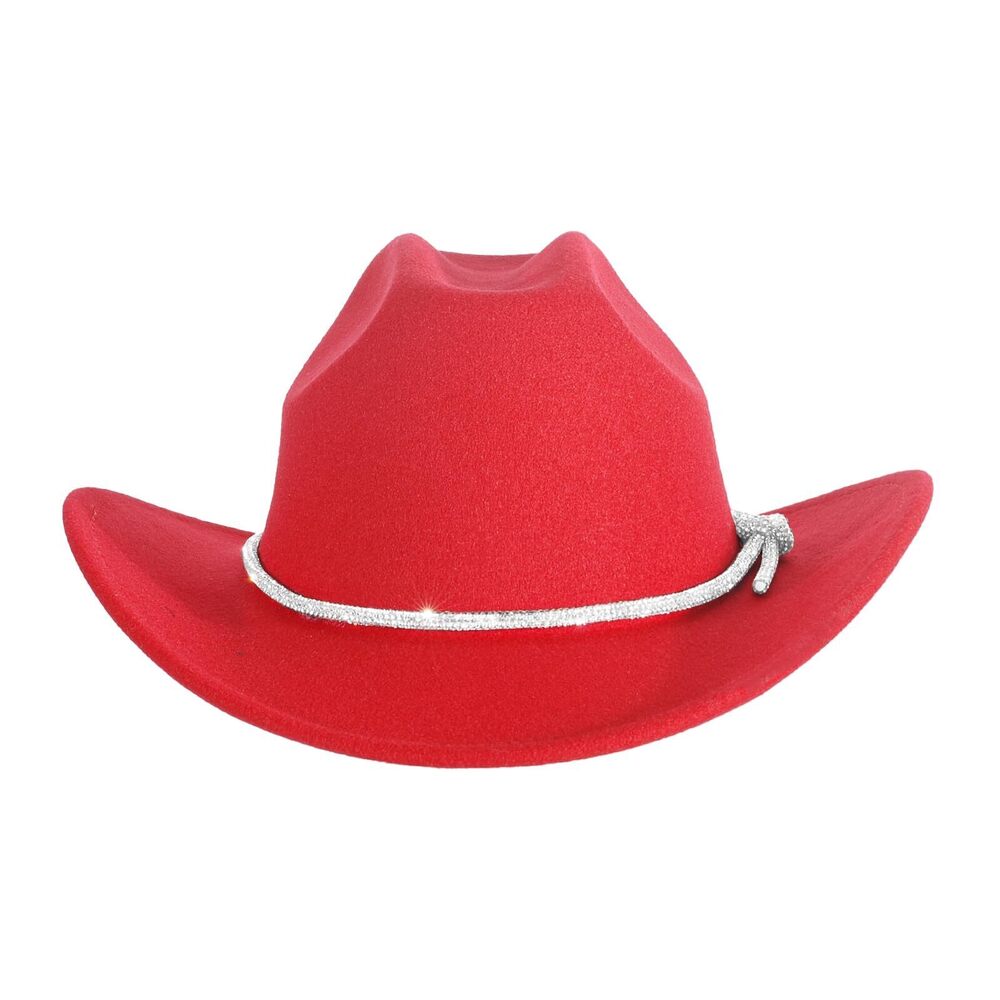 1587 Jerrcheezuna Womens Cowboy Hat Rhinestone Spark Cowgirl Hats Wide Brim View 2